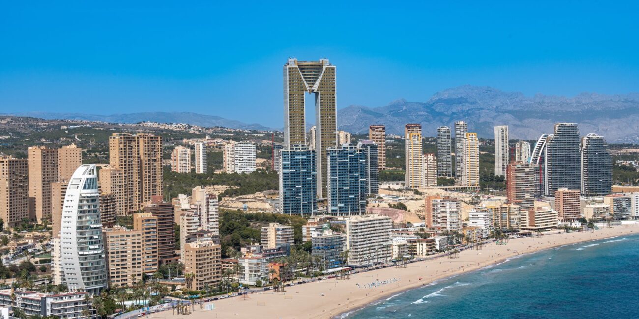 benidorm skyline with intempo building