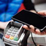 making a payment with a smartphone