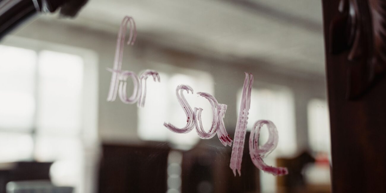 lipstick message on the mirror