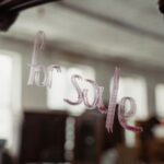 lipstick message on the mirror